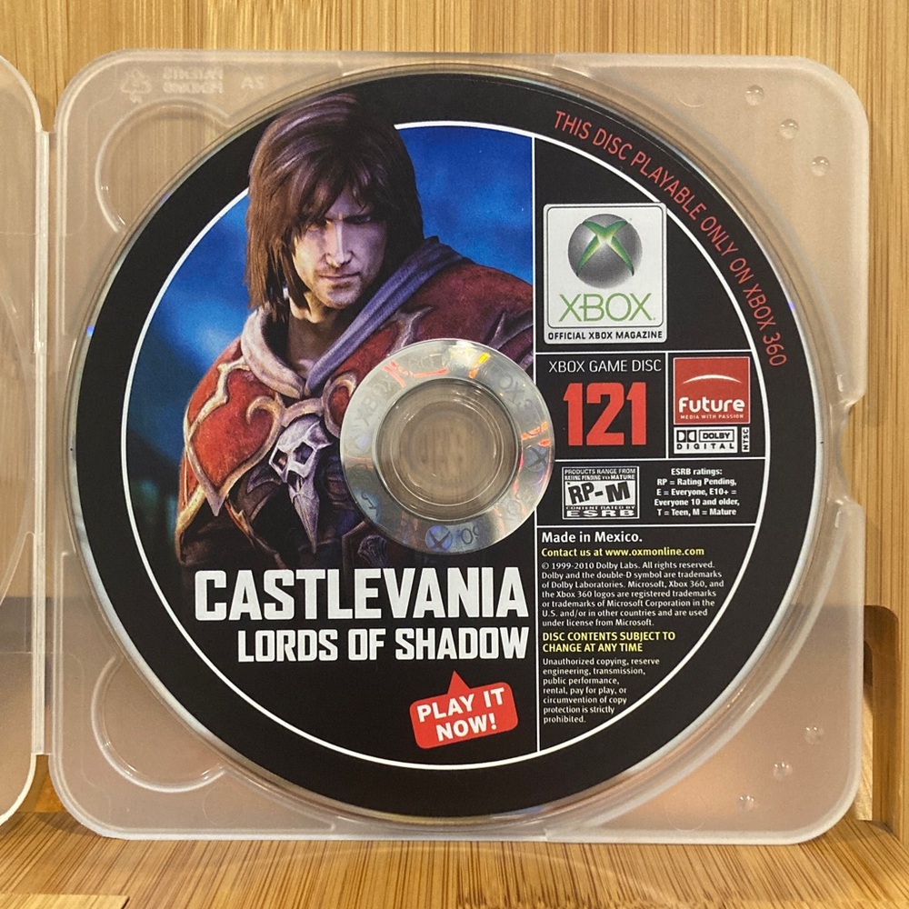 Castlevania: Lords of Shadow Xbox 360 demo disc